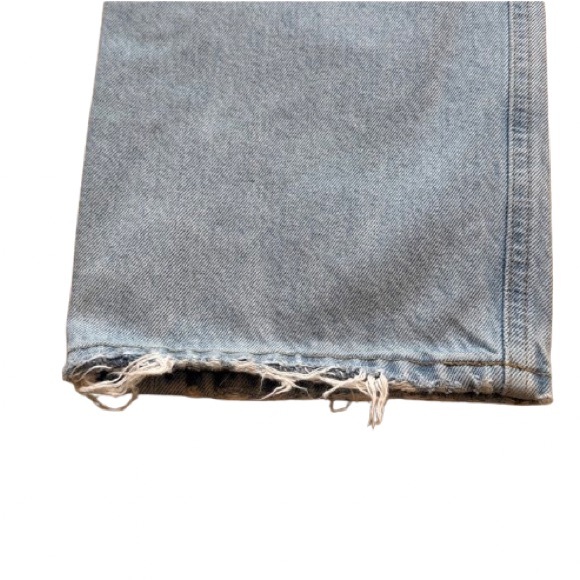 Agolde 90'S PINCH WAIST HIGH RISE STRAIGHT size 29 light wash button front - Picture 11 of 14